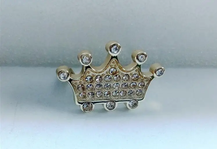 33mm Royal Crown with diamond light devorative Alloy metal parts for bag garment shoes DIY purse leather accessory | Дом и сад