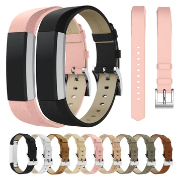 

High Quality Genuine Leather Replacement Strap Band For Fitbit Alta / Alta HR Smart Tracker Bracelet Watchstrap Wristband Belt