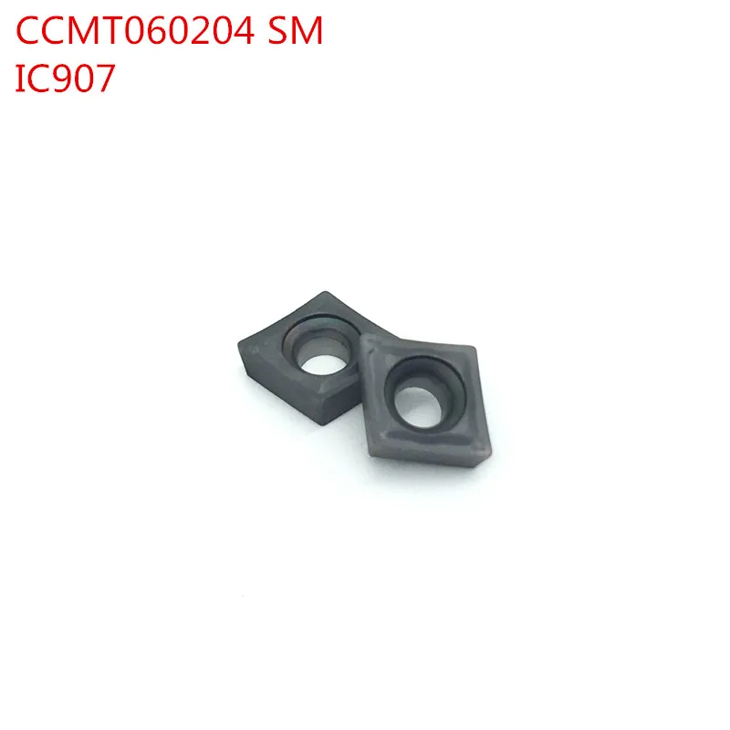 

100pcs Internal Turning Tools CCMT060204 SM IC907 CCMT 2 0.5 Carbide inserts Lathe cutter Cutting Tool CNC Tools Tokarnyy