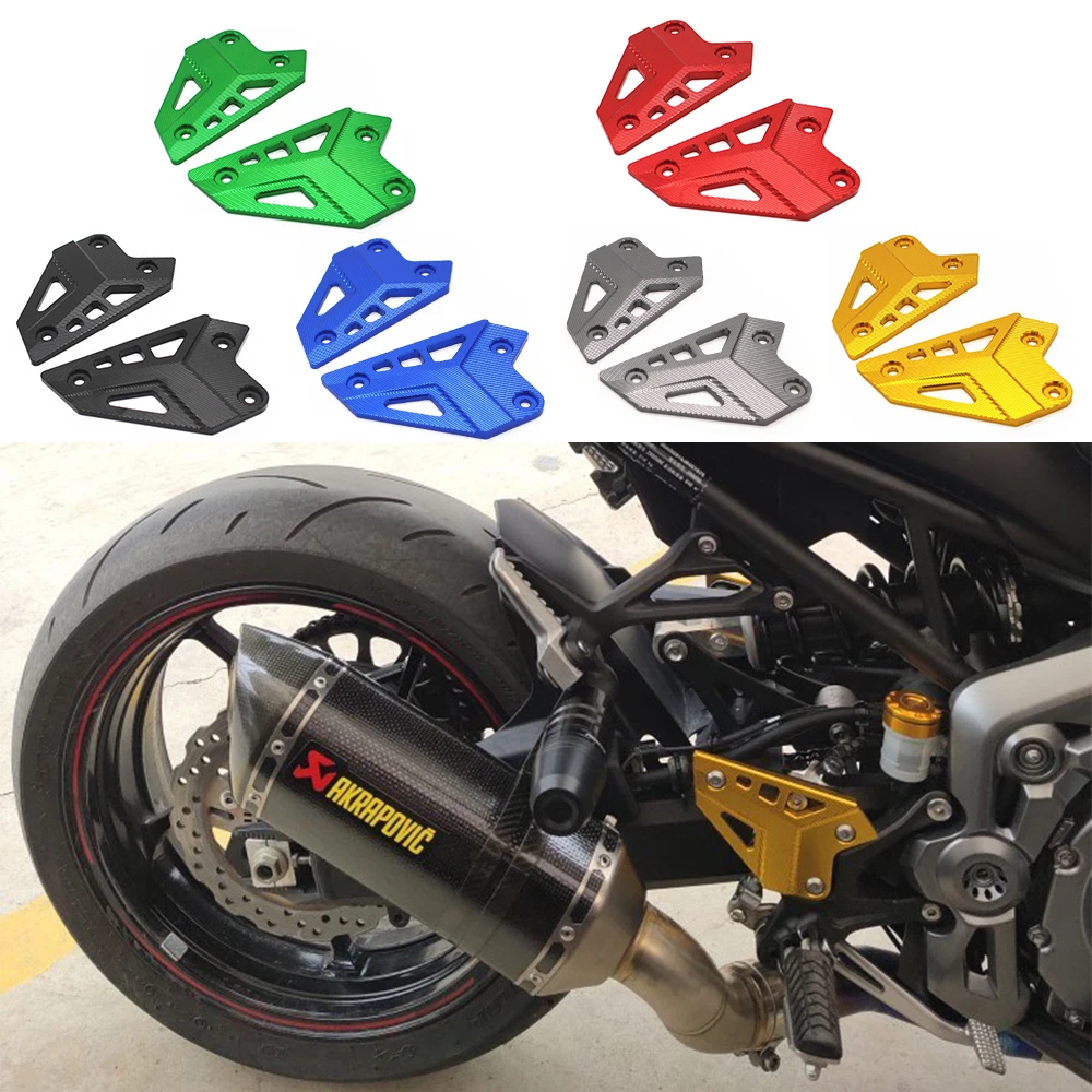 

Motorcycle CNC Aluminum Foot Peg Protector Heel Protective Cover Guard For Kawasaki Z900 Z 900 2017 2018 Accessories