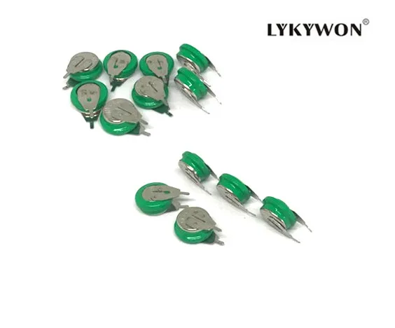 

10 Pieces/lot Original Brand New KX 1.2V 40mAh Ni-MH Rechargeable Button Cell Battery Ni MH Batteries With Pins Free Shipping