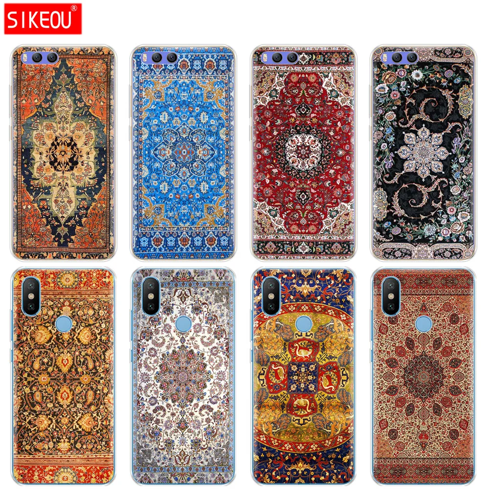 Силиконовый чехол для Xiaomi Mi 8 8SE A1 A2 lite 5 5S 5X 6 Mi5 MI6 NOTE 3 MAX Mix 2 2S персидский ковер с