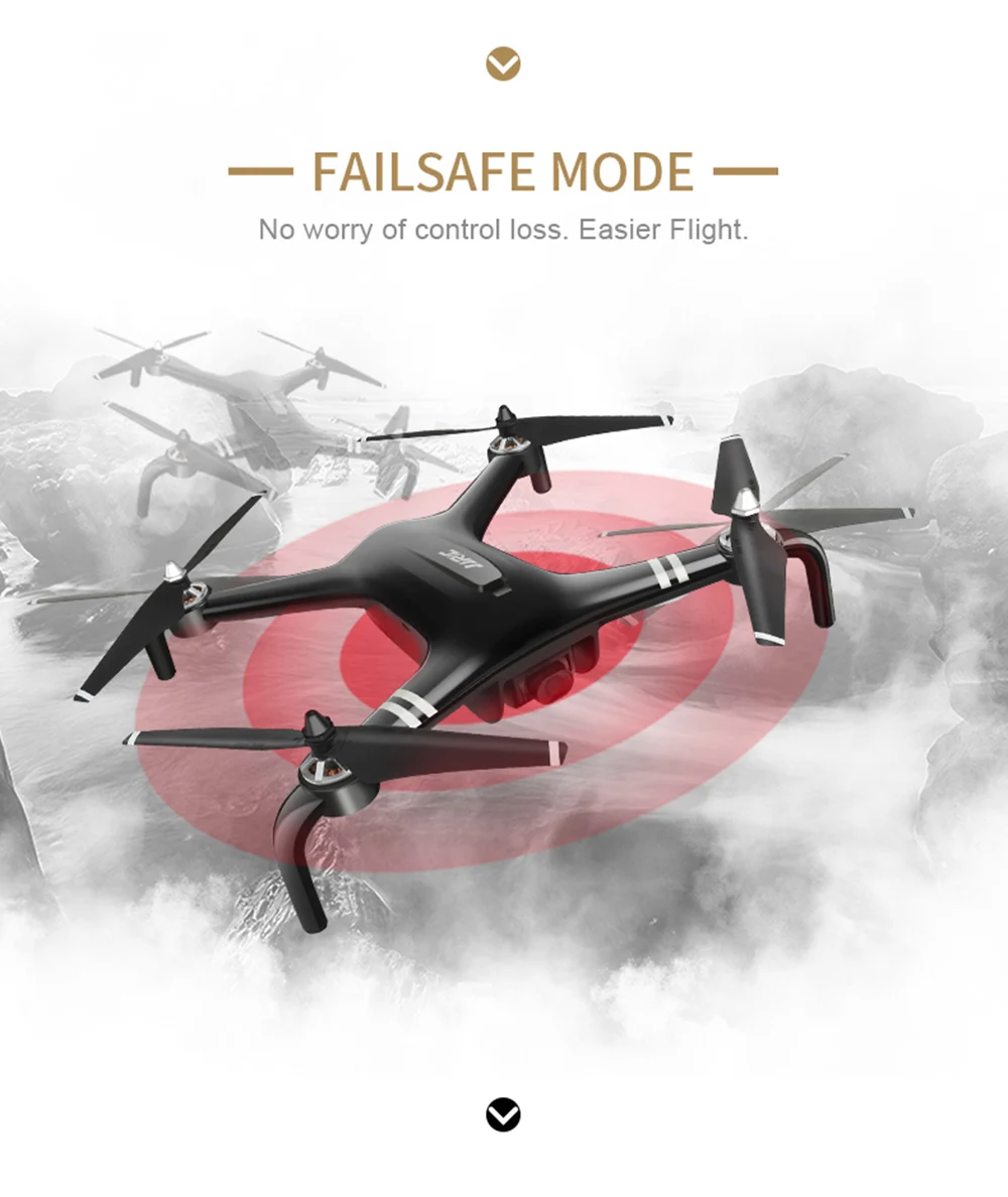 JJRC X7 умный двойной gps 5G WiFi 1080P FPV Бесщеточный Радиоуправляемый Дрон-RTF карданный 23 мин летный Квадрокоптер Waypoint One Key 3 батареи