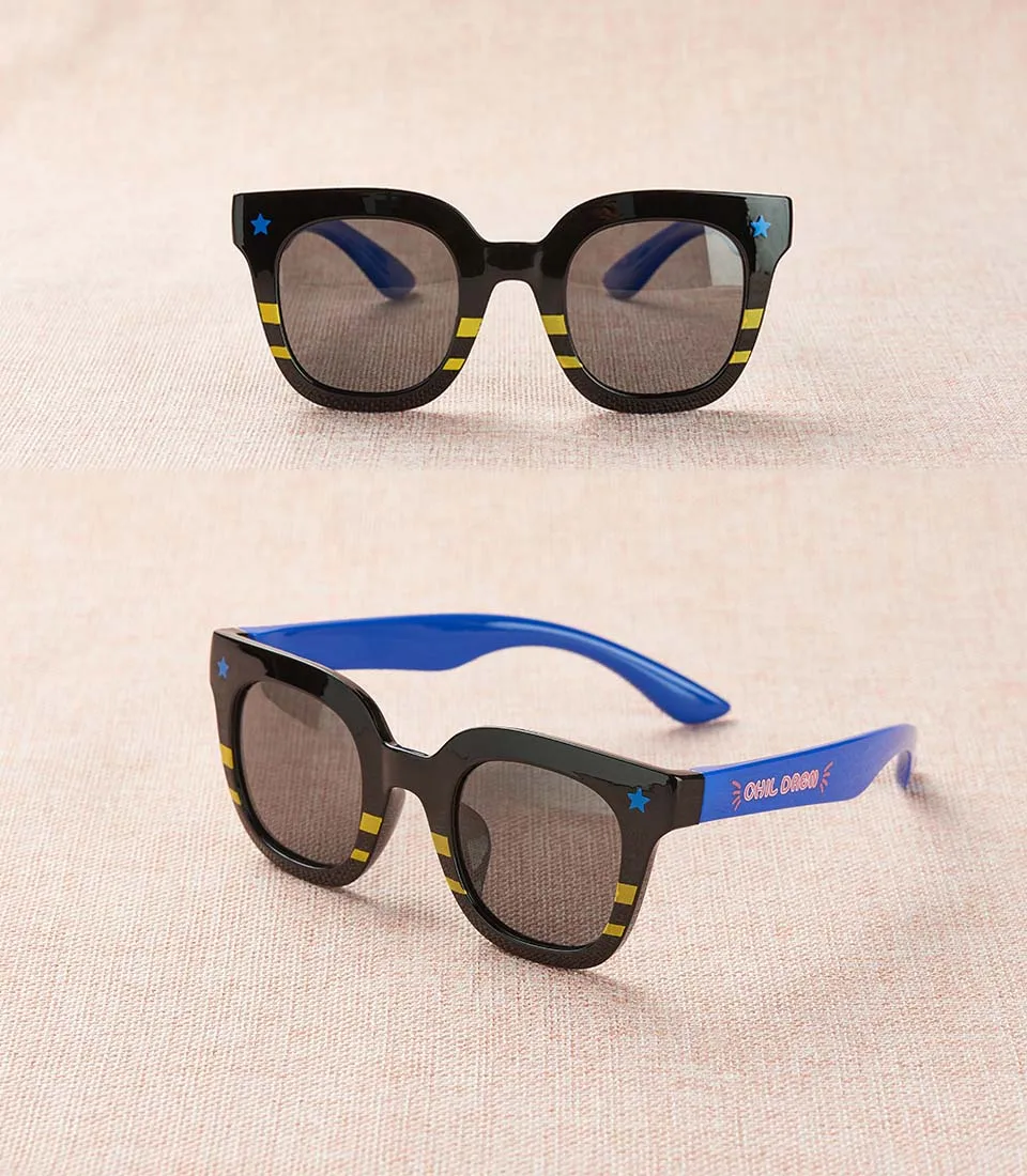 Children Polarizing sunglasses 2018 new fashion square kids Sunglasses boy girl Square goggles Baby travel glasses  UV400 (3)