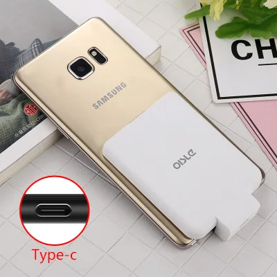 4500 мАч type-C/Micro USB/IOS внешний аккумулятор чехол для iPhone X XS MAX/samsung S9 S10 Plus/huawei P30 портативный зарядный чехол для аккумулятора - Цвет: type-c white