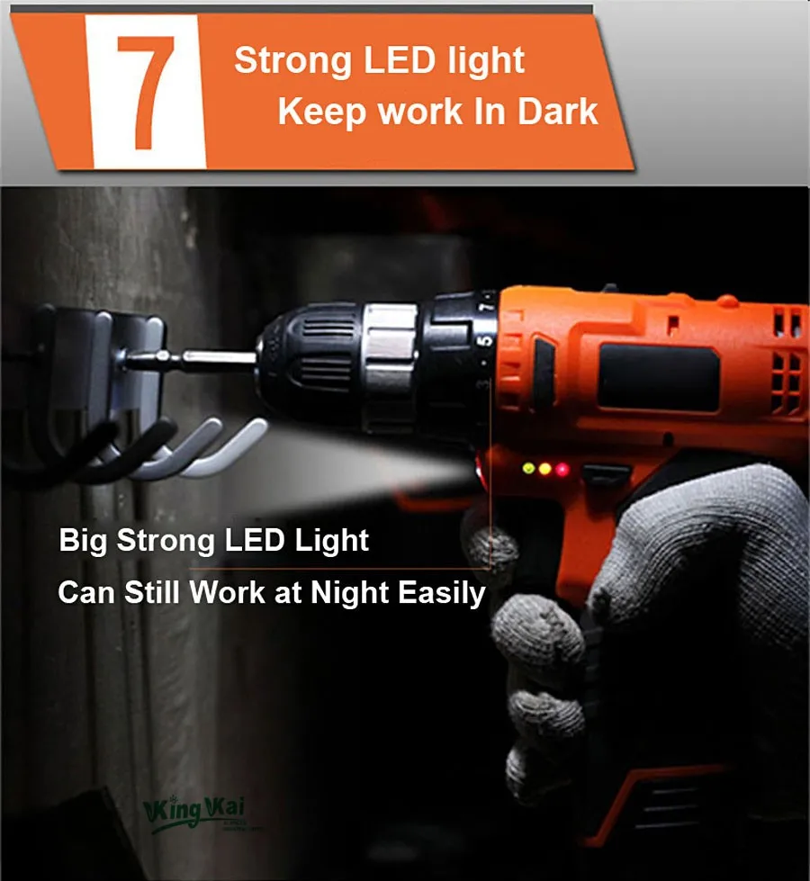 Cordless Lithium Battery Electric Drill-18