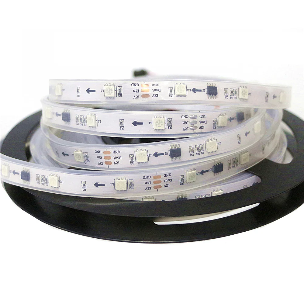 SMD 5050 RGB светодиодный светильник мечты индивидуально адресуемый DC12V WS2811 2811 1 IC