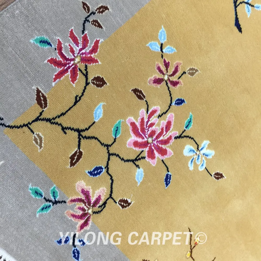 YILONG 4 'x 6' пустынный цветной шерстяной коврик китайские декоративные искусства