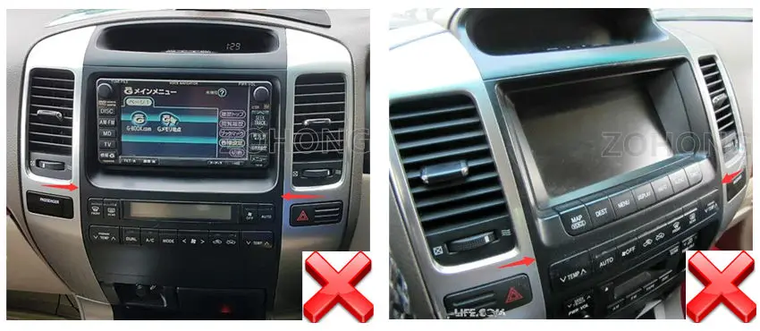 2din Восьмиядерный Android9.0 автомобильный радиоприемник для Toyota Land Cruiser Prado 120 Lexus GX470 мультимедиа авторадио навигация gps DVD плеер