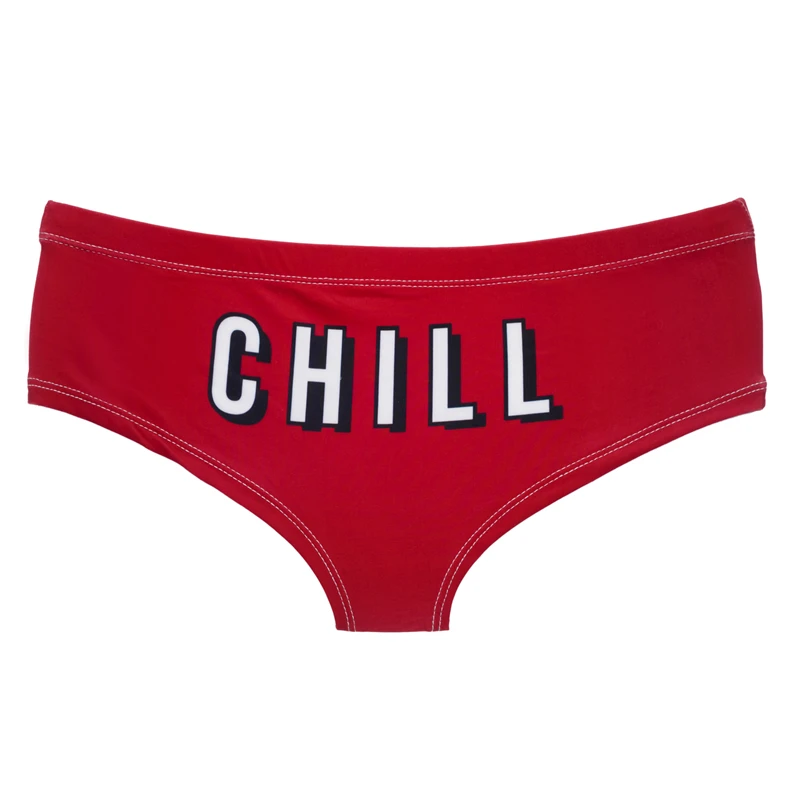 Горячее сексуальное женское нижнее белье CHILL Red стринги трусы красивое с принтом