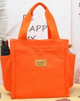 

19 new environmentally friendly canvas casual Japanese lunch box with water cup bag lunch bag large-capacity Mummy bag baby walk