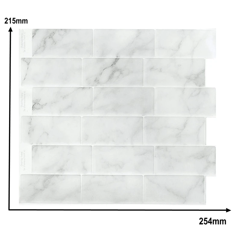 Self Adhesive Vinyl Wallpaper 3D Peel and stick Wall Brick Tile for bathroom and kitchen backsplash- 1 Sheet - Цвет: 24026