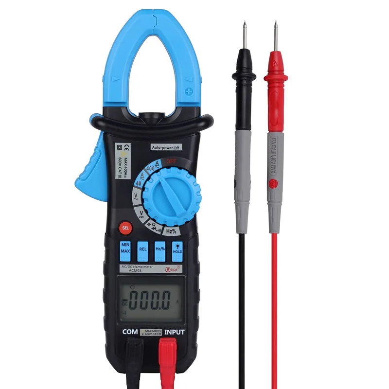 

BSIDE ACM03 400A Auto Range Digital AC DC Voltage Current Clamp Meter voltmeter Multimeter NCV Frequency Capacitance Tester