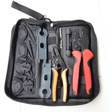 Многофункциональный инструмент набор содержит обжимной инструмент, инструмент для зачистки кабеля MC4 разъем MC3/TYCO умирает MC4 гаечный ключ LY-K2546B-5 ручной инструмент набор