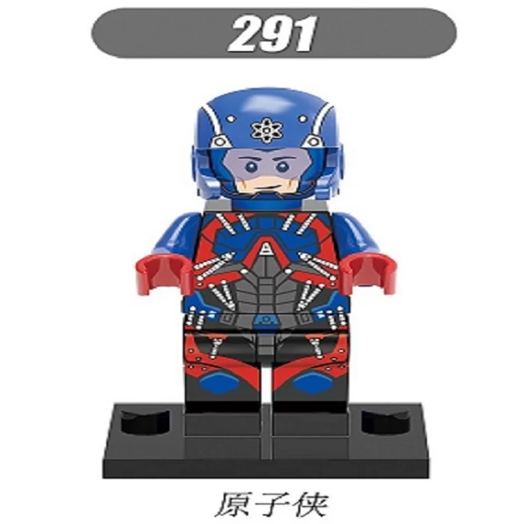 

Single Sale Super Heroes Atom Black Reverse Arkham Bane Iron Man Antman Building Blocks Bricks Action Toys for children XH 291