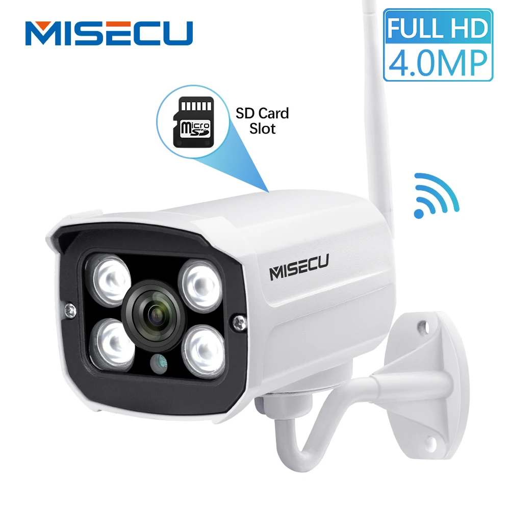 Inesun Outdoor Wireless Security Camera HD 1080P Bullet WiFi IP Camera Home Security Surveillance System Waterproof Support Two Way Audio,IR Night Vision,Motion Detection,128G SD Card