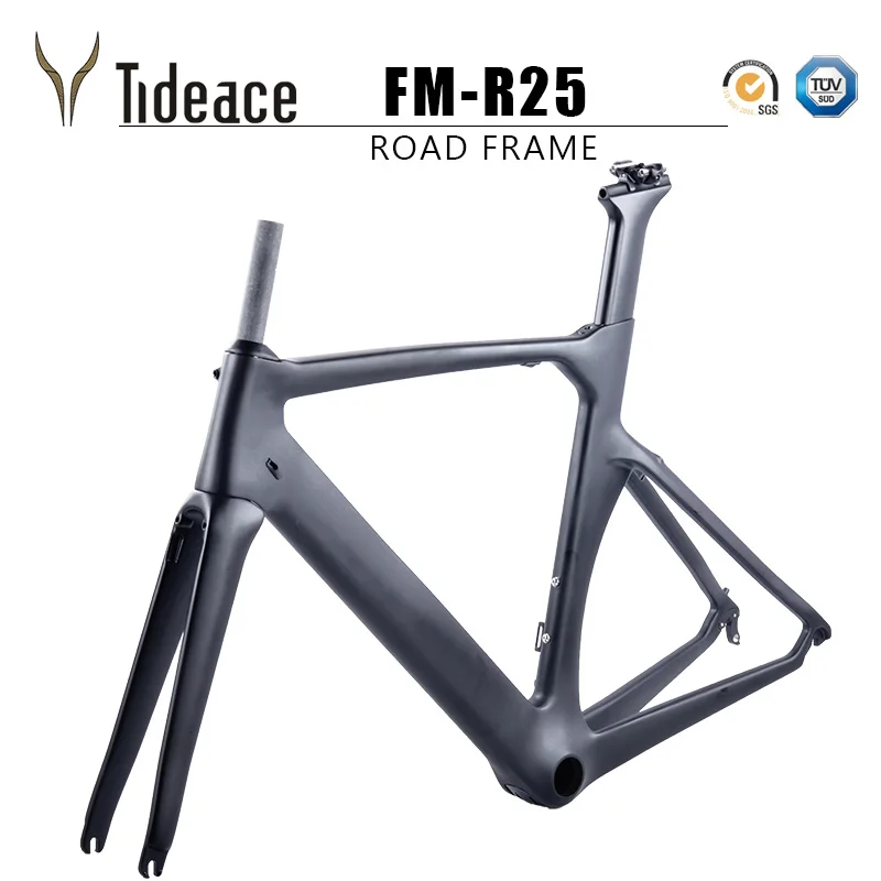 Perfect Tideace X brake full carbon racing frame road bike frames bike frameset 45/48/50/52/54/56cm carbon bicycle frame 1