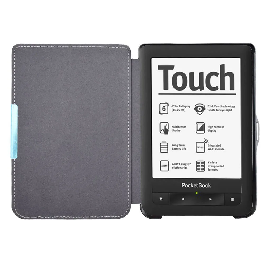 Для PocketBook Touch 622 чехол для электронных книг и чехол для Pocketbook Touch Lux 1st 623 folio кошелек, кожаный чехол с магнитом