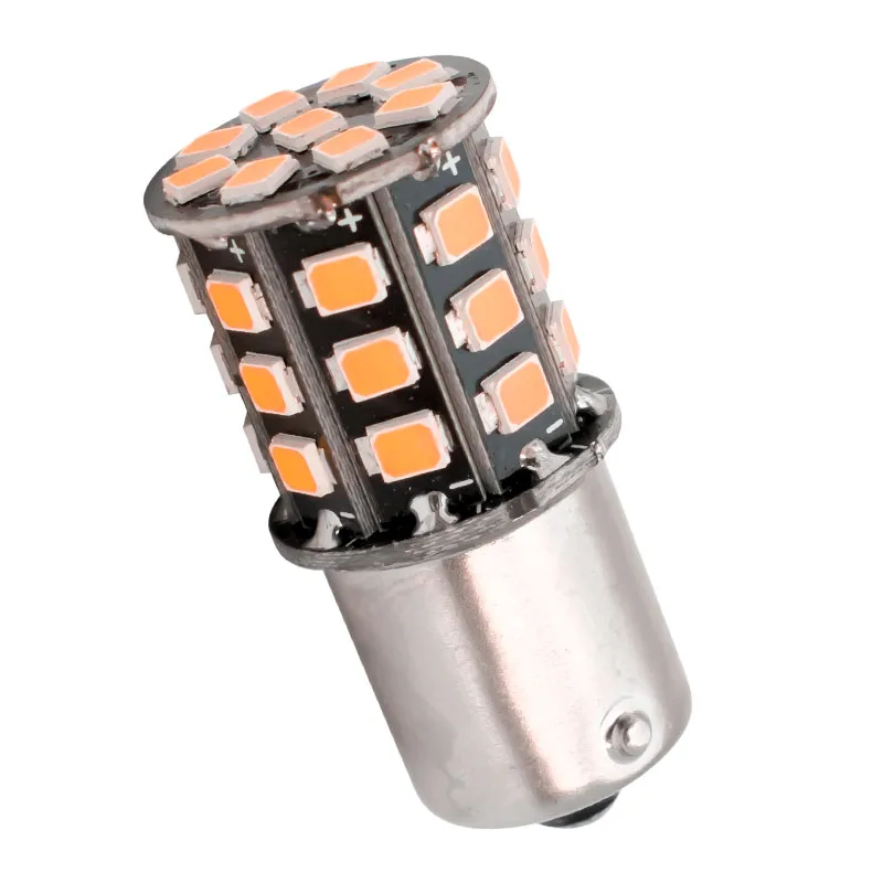 Маленький размер высокая мощность Янтарный Желтый Samsung LED 2835 SMD BAU15S 7507 PY21W 1156PY RY10W