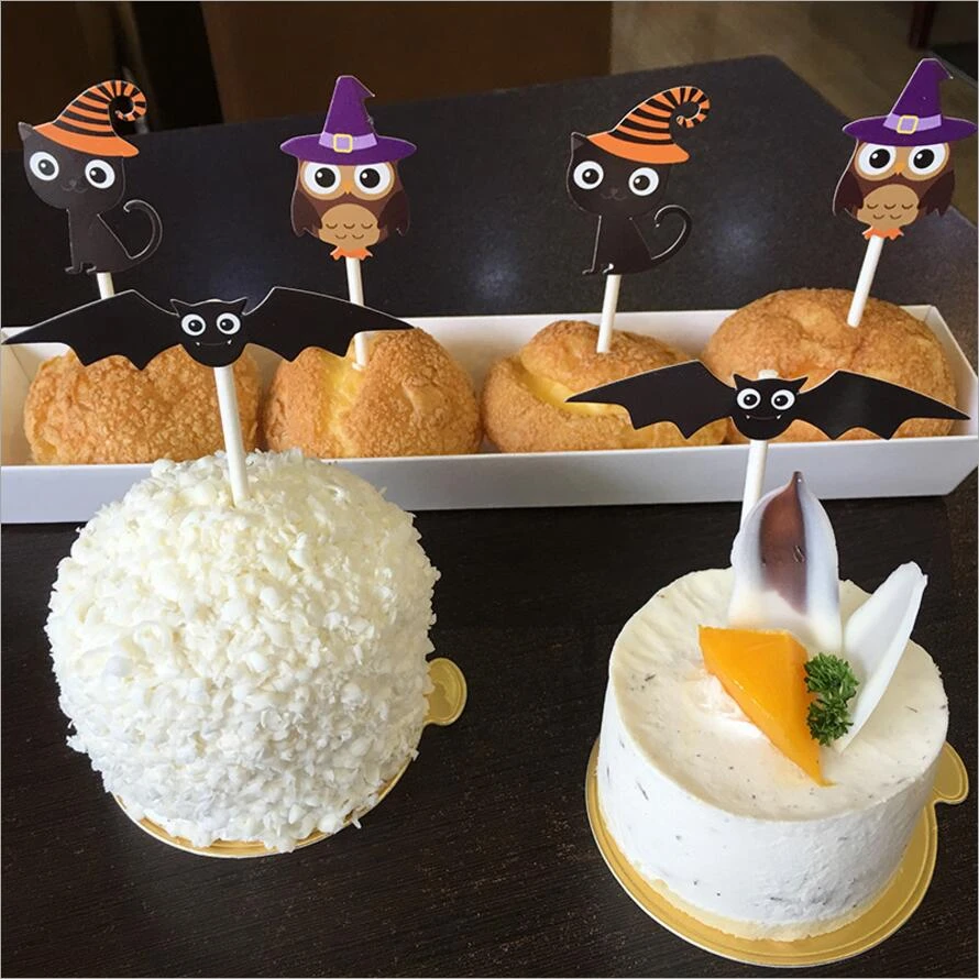 24 Pieces Ensemble Decoration De Theme Halloween Dessin Anime Chat Chouette Chauves Souris Drapeaux De Gateaux Pour Fete Prenatale Anniversaire Fournitures De Decoration Aliexpress 24 Pieces Ensemble Decoration De Theme Halloween Dessin Anime Chat Chouette Chauves Souris Drapeaux De Gateaux Pour Fete Prenatale Anniversaire Fournitures De Decoration Aliexpress