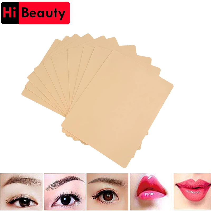 

3D Silicone Permanent Makeup Tattoo Training Practice Fake False Skin Blank For Microblading Tattoo Machine Beginner