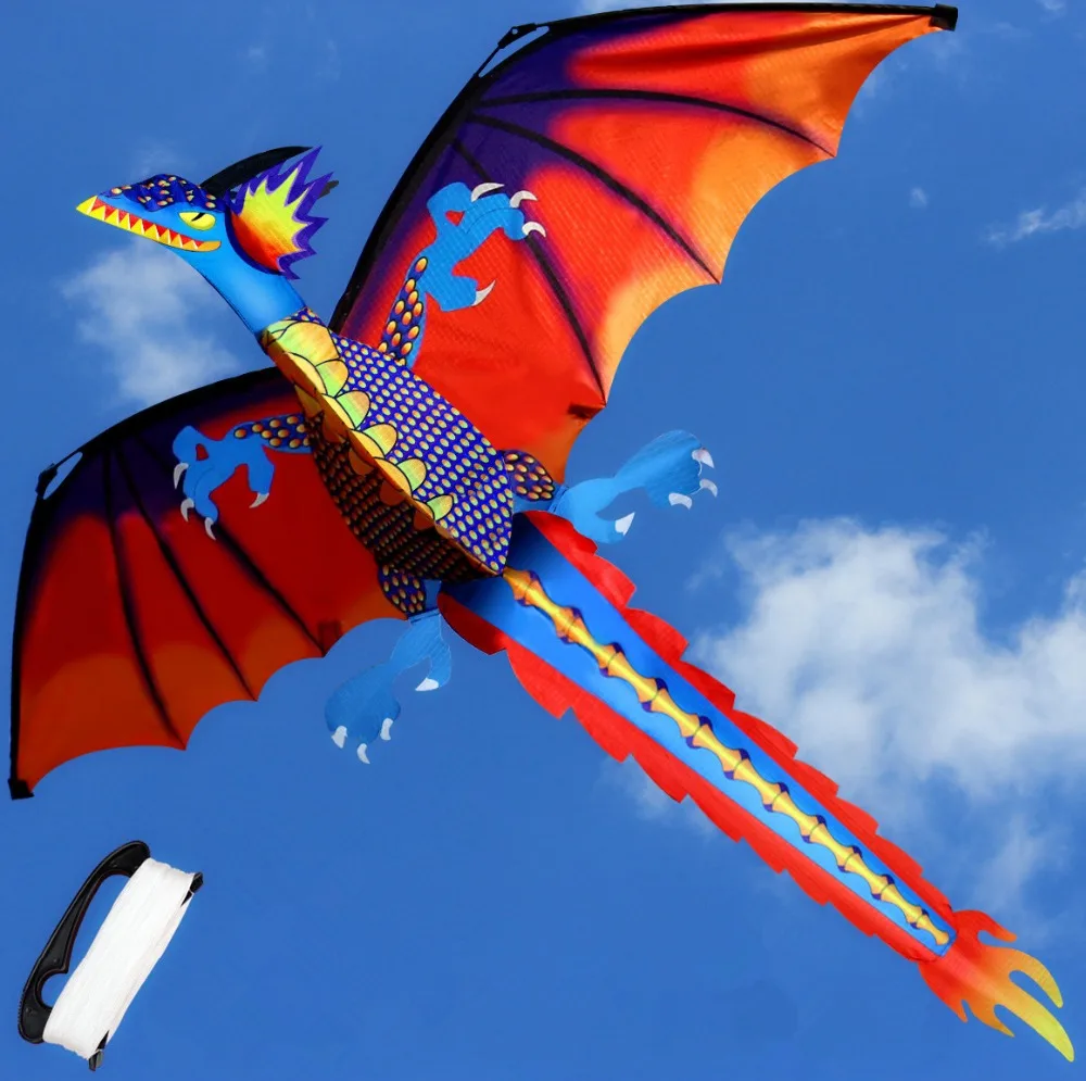 2017 Dragon Kite With Kite Line Outdoor Sports For Children Kids Toy