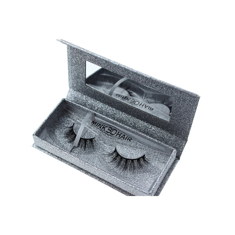 

100 pairs Custom label package 3D mink eyelashes Eyelashes box,no lashes inside custom personal label round box for sale