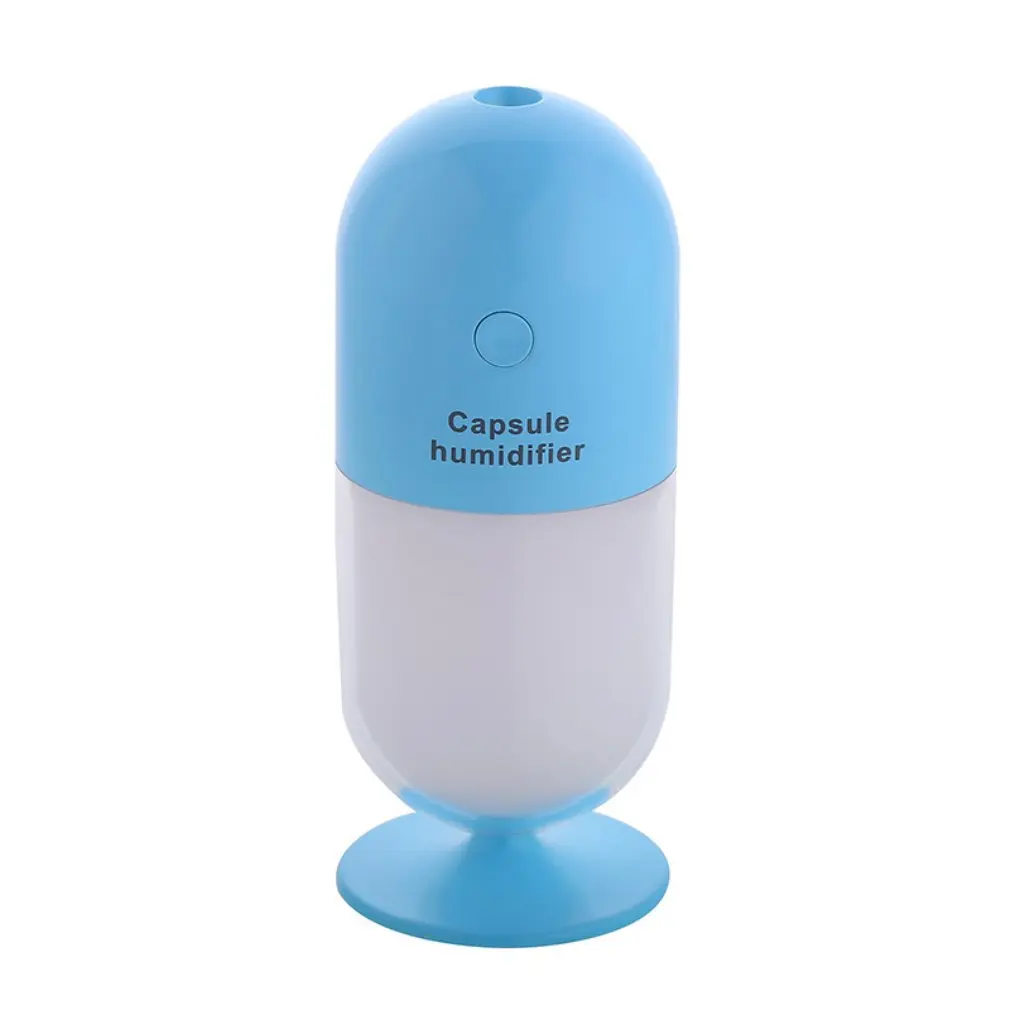 

USB capsule Humidifier Electric Air Ultrasonic diffuser mist maker with Led lamp for Car Home Office
