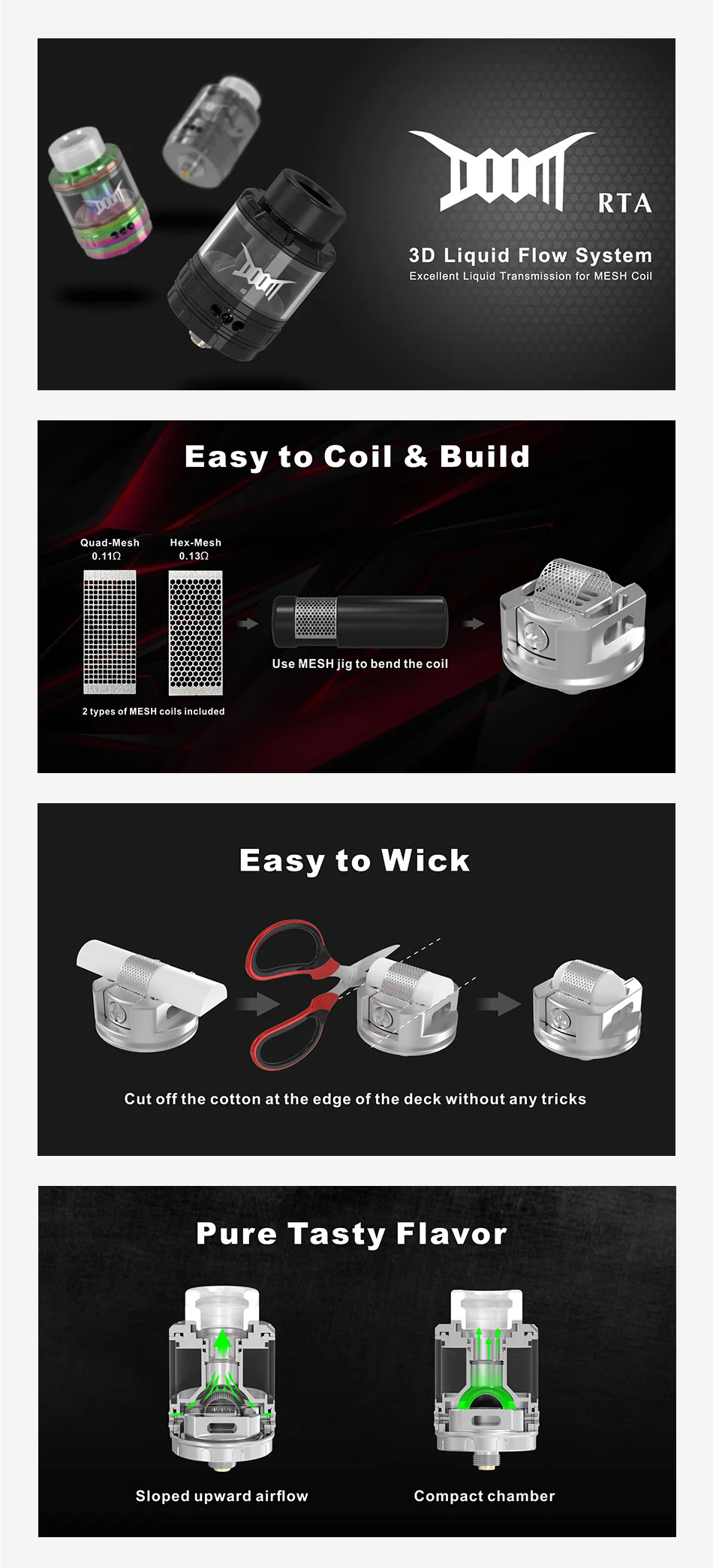 Damn Vape DOOM Mesh RTA 4ml