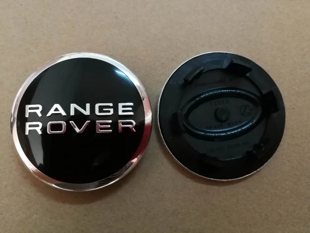 4x RANGE ROVER BLACK CENTER WHEEL BLACK EMBLEM BADGE HUB CAPS 63MM 2.5/"