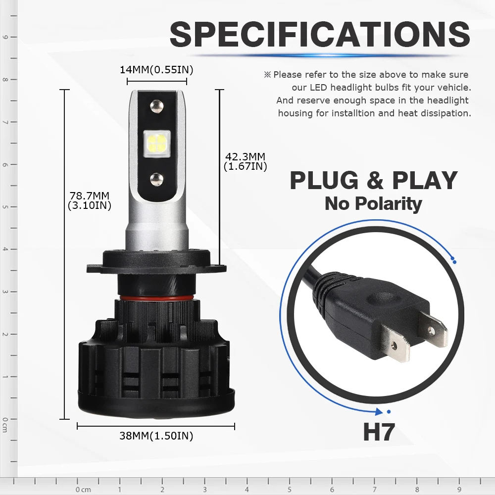 NOVSIGHT авто фары светодиодные фары головного света 9005 9006 H4 H7 H11 XHP50 светодиодный чипов 60 Вт 16000LM 6500 к автомобильный светильник 12v 24v