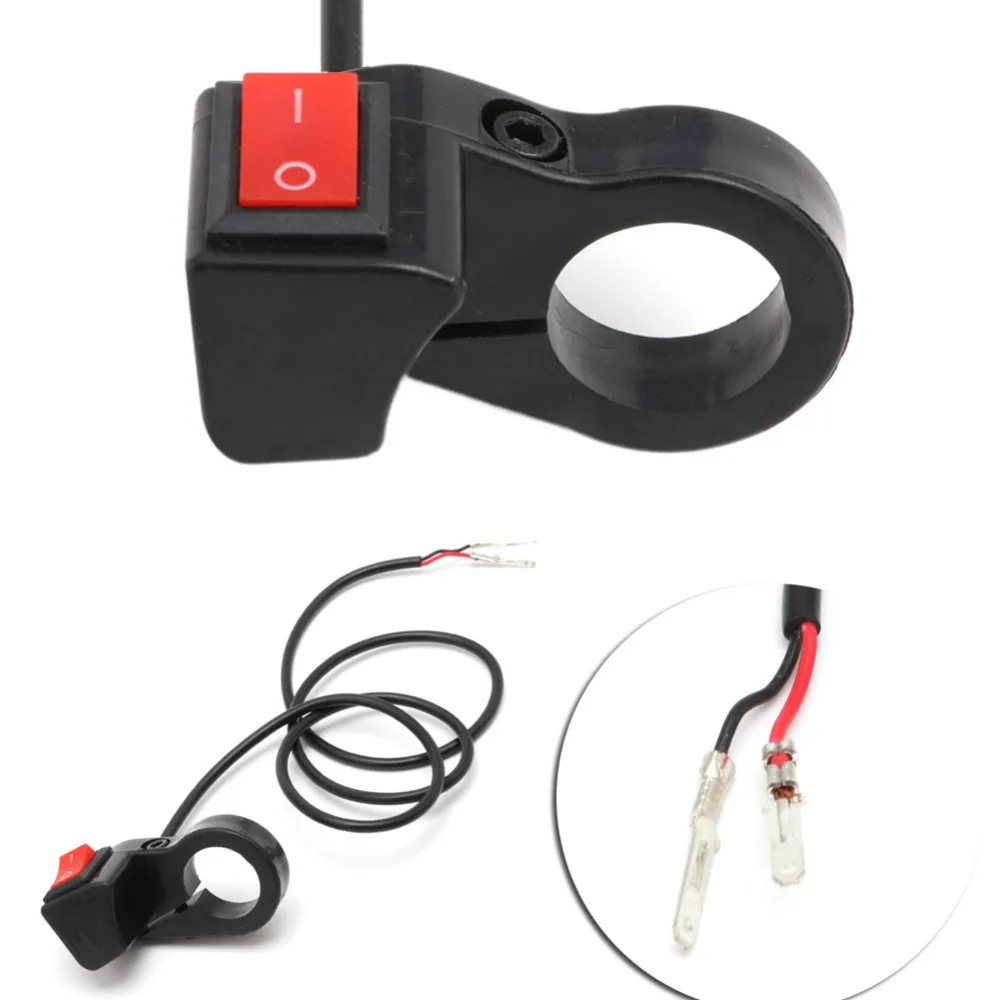 1PC 7/8'' Motorcycle Bike Scooter Handlebar ON-OFF Headlight Fog Spot Light Switch Balaclava