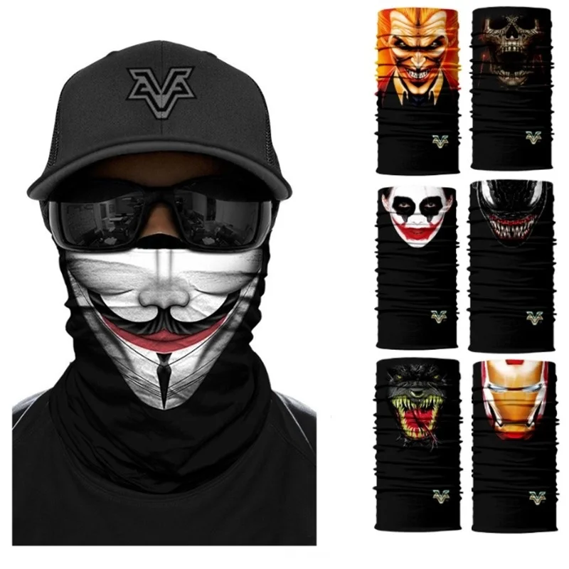 

Alien Vs. Predator Headbands Windproof Magic Scarf Color Bike Motorcycle Ski Headwear Neck Bandanas Face Mask Seamless Balaclava