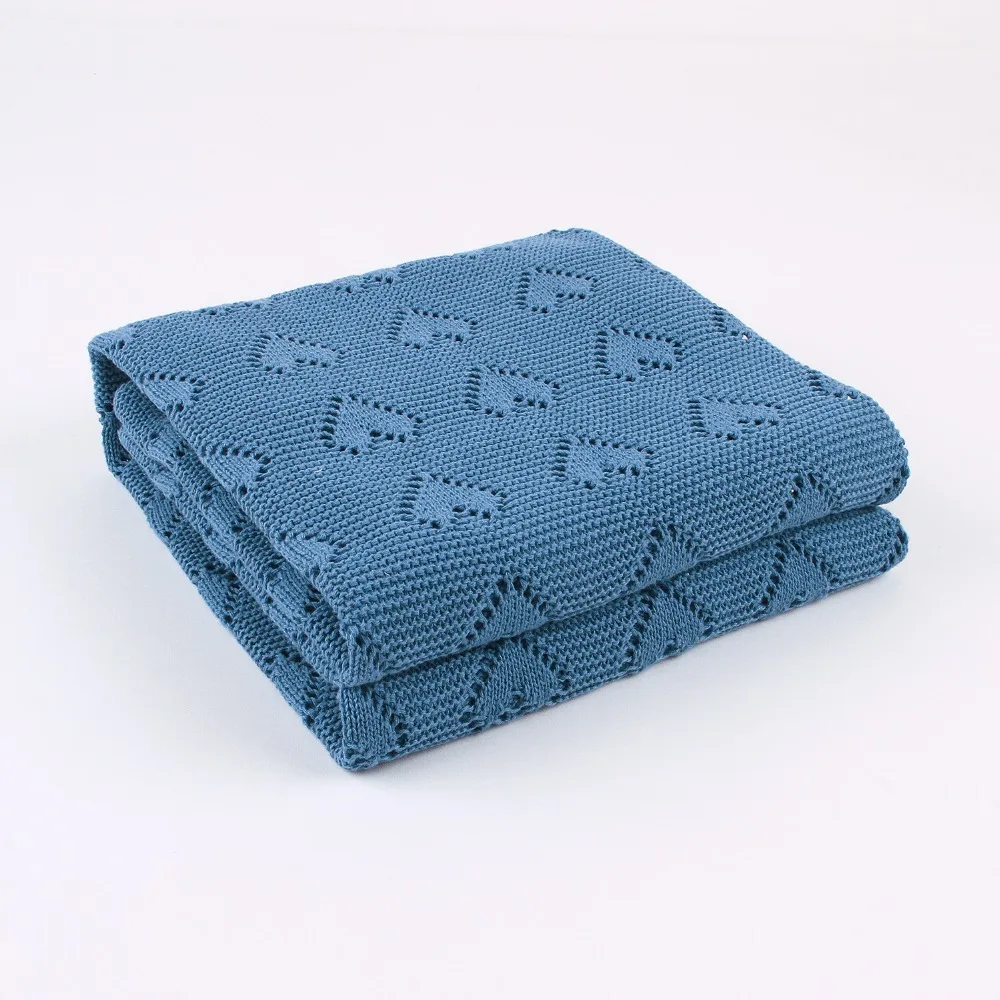 Cobertores do Bebê de Malha Moda Recém-nascido Sólida Criança Infantil Sofá Cama Colchas 100*80cm Crianças Cobertor Engraçado Carrinho Cor 5 cor sólida criança infantil sofá cama colchas