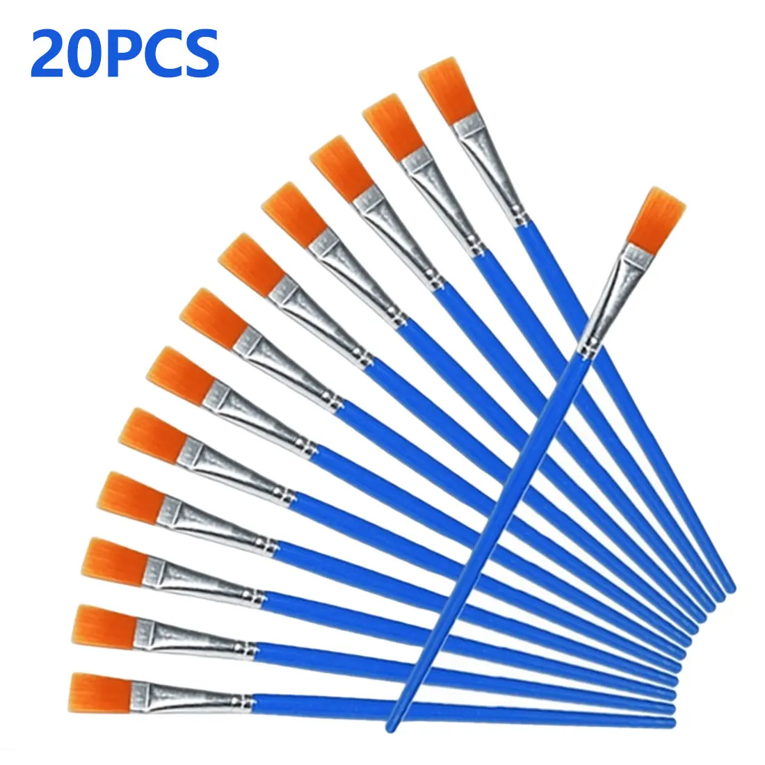 

20 pcs Oil paint brush set nylon acrylic For Drawing watercolor brushes paints brush artist oil paint brush art supplies