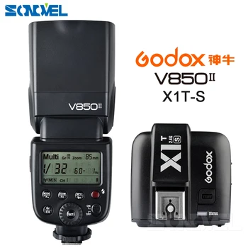 

Godox V850II GN60 HSS 2.4G Wireless X System Flash Speedlite Li-ion battery +X1T-C/X1T-N/X1T-S Transmitter For Canon Nikon Sony