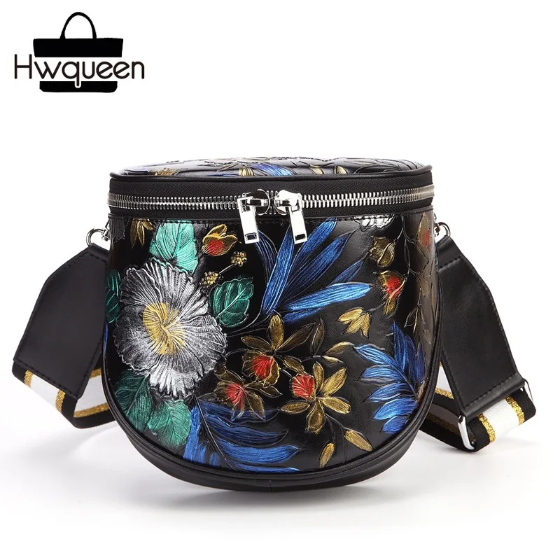 

Luxury Embossed Designer Genuine Leather Women Small Purse Wide Woven Lanyard Shoulder Strap Female Sling Bag Lady Messenger Bag