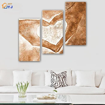 

Thick 3 Panels Loving Heart Picture Hand painted Modern Abstract Oil Painting on Canvas Wall Art Gift Home Decor No Framed J019