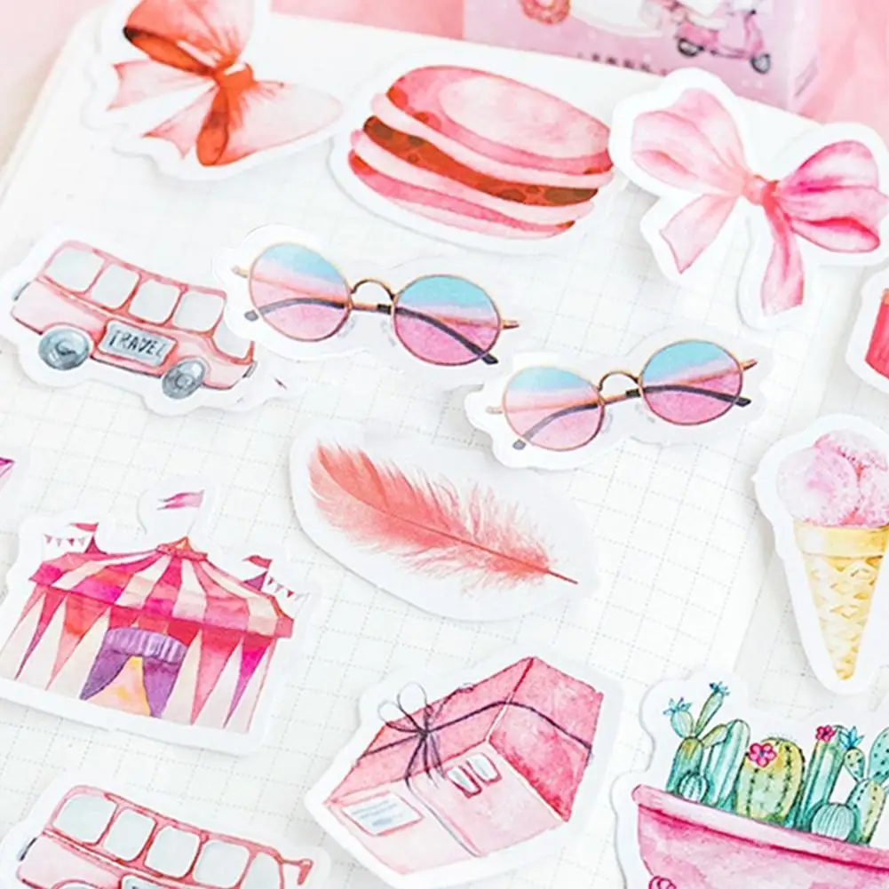 

2 Box New Sweet Girl's Heart Decorative Stationery Stickers Scrapbooking DIY Diary Album Stick Label