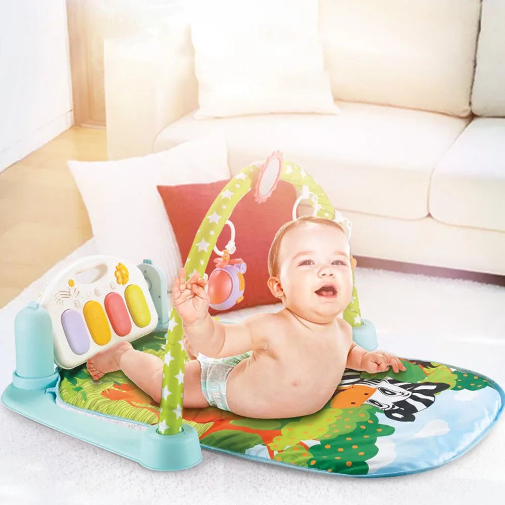 Baby Cute Play Mat Kids Rug Educational Carpet With Piano Keyboard Animal Play Mat Baby Crawling