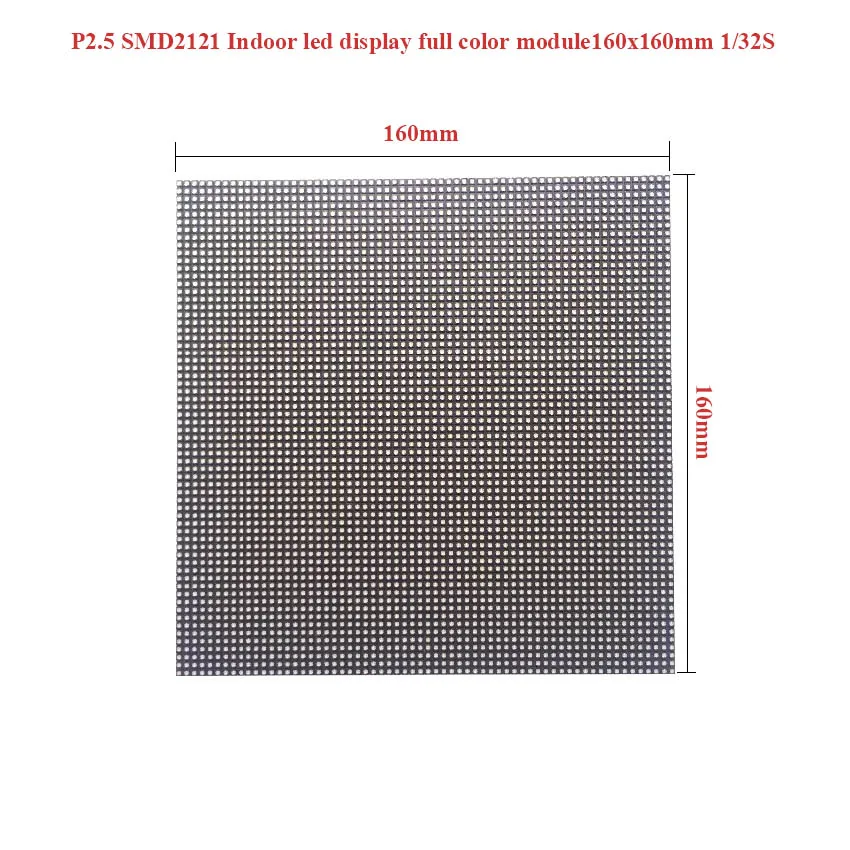 160*160 мм Светодиодные панели для помещений P2.5 SMD 1/32 сканирование 3в1 64*64 точек RGB полноцветный светодиодный модуль для светодиодного дисплея