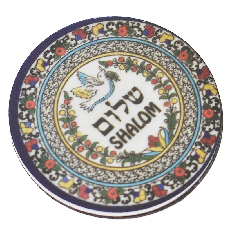 Jerusalem магниты на холодильник красочные Мультяшные круглые акриловые подарки