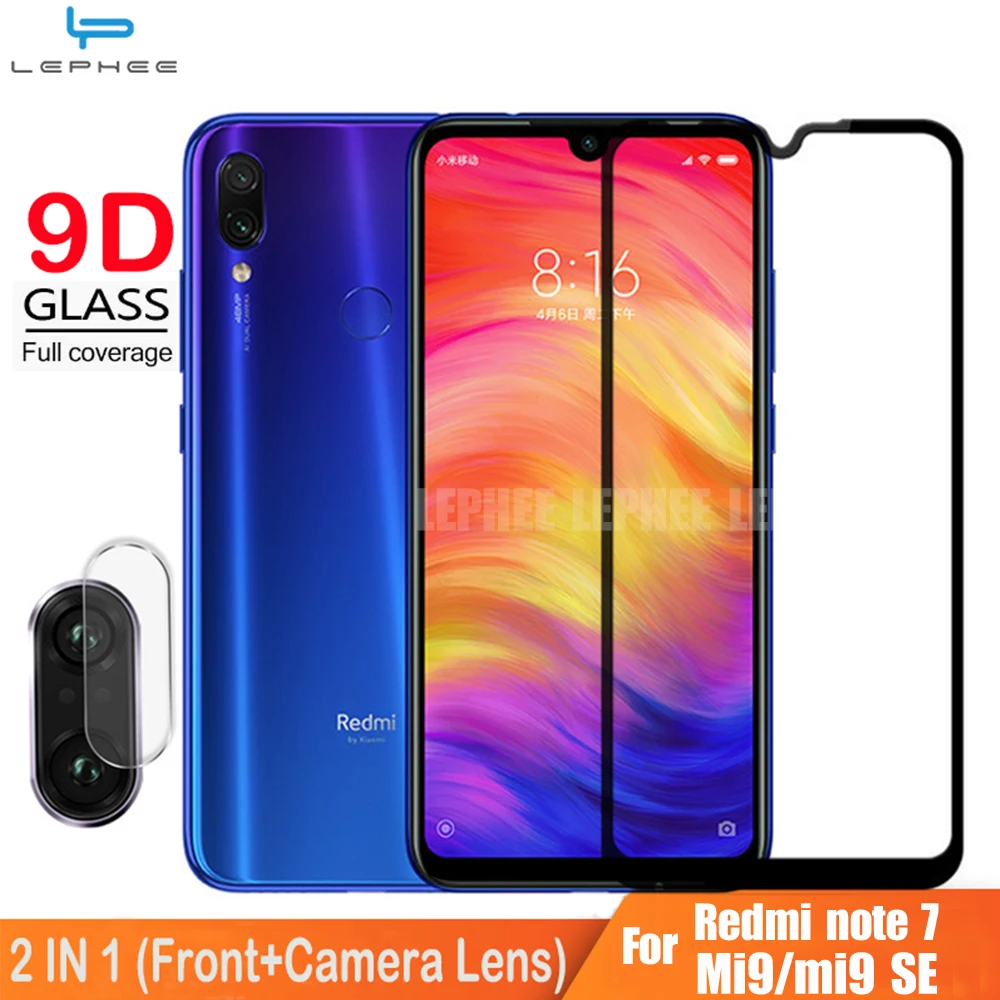 9D полное покрытие стекло для Xiaomi Redmi note 7 pro протектор экрана закаленное на Note7