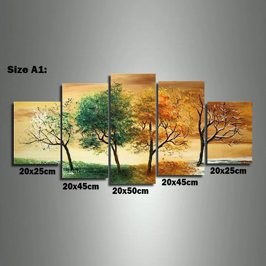 

5d diy diamond painting four seasons trees cross stitch square diamonds full 3d diamond embroidery 5pcs/set needlework home arts