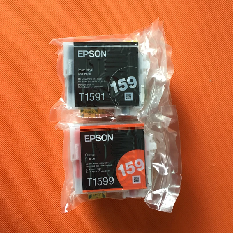 Новый оригинальный чернильный картридж 159 T1590 T1599 для картриджа Epson R2000 R2000S 8 шт.