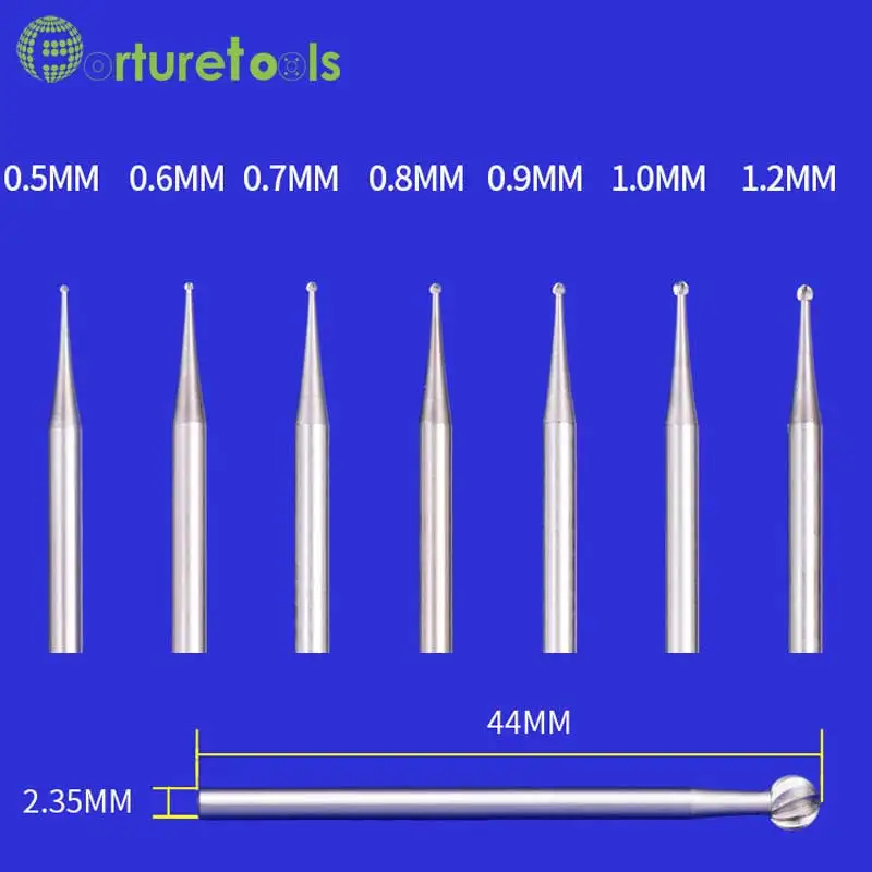 Тип c сферические иглы резьба инструменты фрезы Dremel вращающихся ручные инструменты для цвета слоновой кости ювелирные изделия гравировка