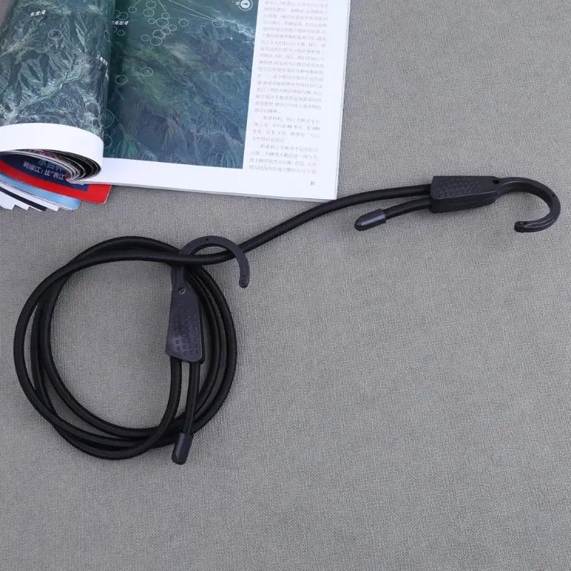 Car Adjustable Elastic Bungee Shock Cord Strap Stretch With Plastic Hook Car Luggage Tent Kayak Boat Canoe Bikes Rope Tie