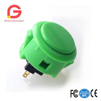 

6 Pcs/Lot OBSF-30 Arcade Push Button (Mad Catz SF4 Tournament & Mayflash F300 Compatible) - Greeen