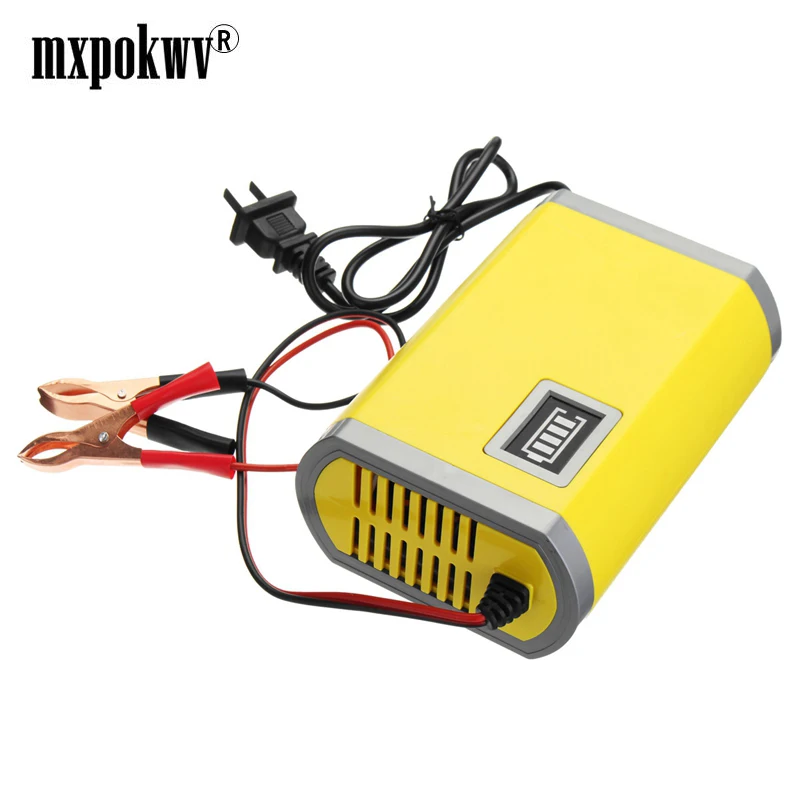 New 12V car charger smart auto lead acid battery charger 12V 6A power supply adapter automatic car battery charger 220V AC