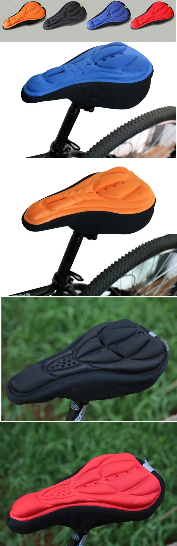 Soft Cycle Seat Cover Non-slip Bicycle Saddle Cushion New Bicycle Seat Cover Bike Accessories Parts Bike Saddle5